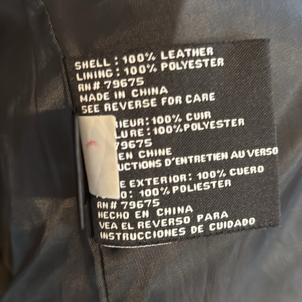 Michae Kors Leather Moto Jacket - Picture 6 of 7